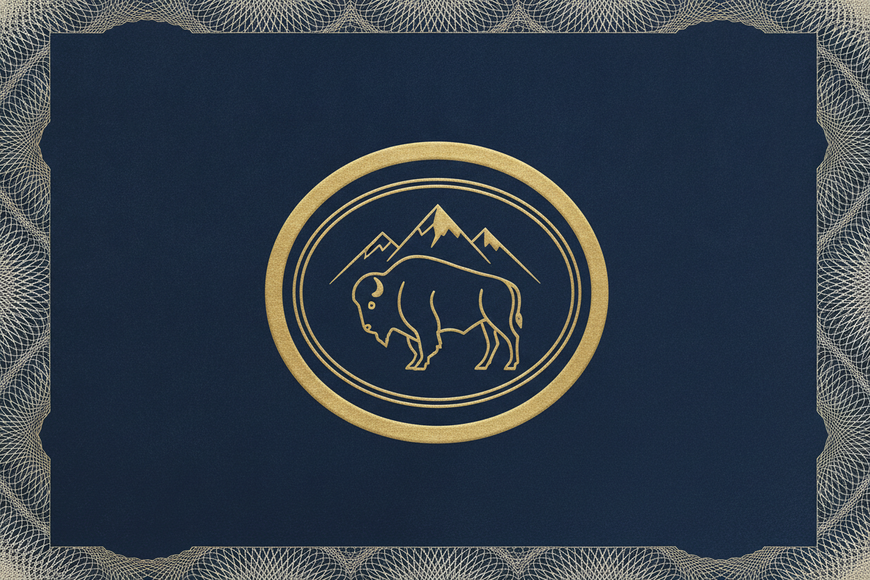 Wyoming state bison seal — ready-made Wyoming LLC with EIN